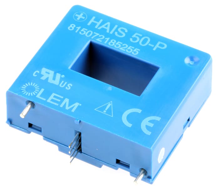 LEM HAIS Series Current Transformer, 150A Input, 150:1, 15 x 8mm Bore, 5 V