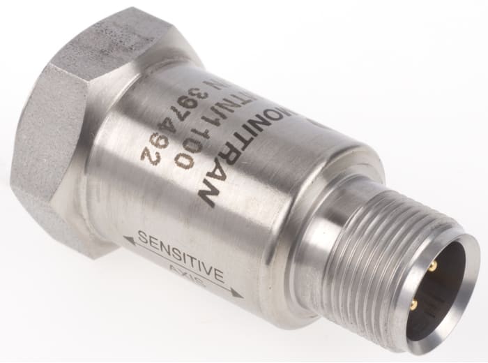 Monitran Vibration Sensor, 8 mA Max, -55°C → +120°C