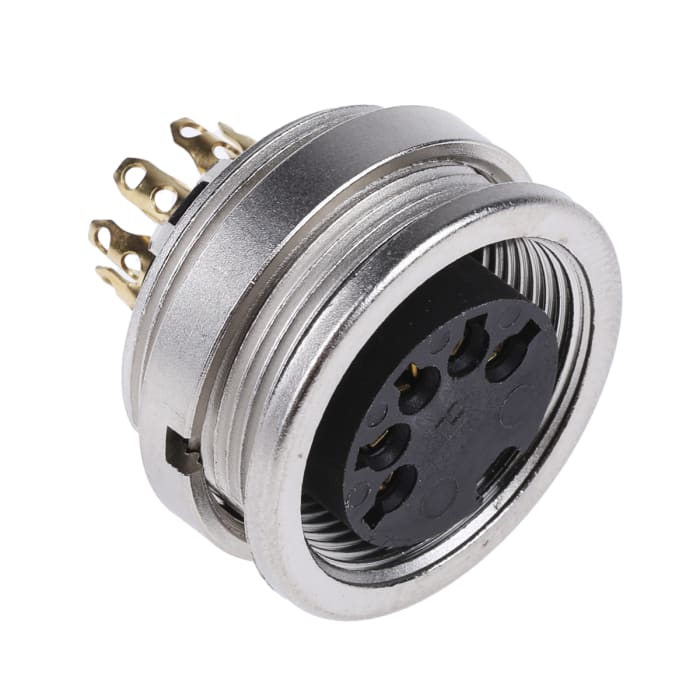 Lumberg 5 Pole Din Socket, DIN EN 60529, 60 V ac IP68, Female, Panel Mount