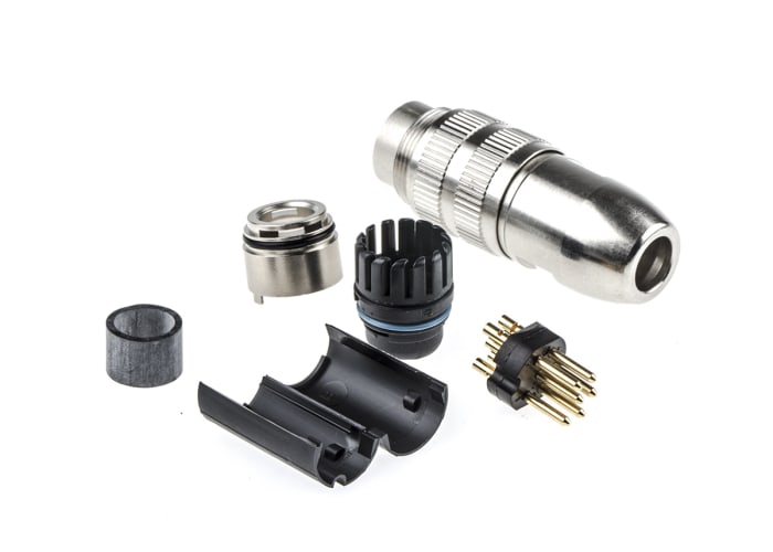 Lumberg 6 Pole Din Plug, DIN EN 60529, 5A, 250 V ac IP68, Screw On, Male, Cable Mount