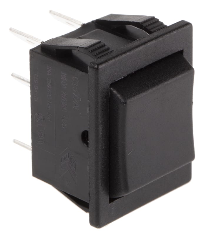 Arcolectric (Bulgin) Ltd DPDT, On-Off-On On-Off-On Rocker Switch Panel