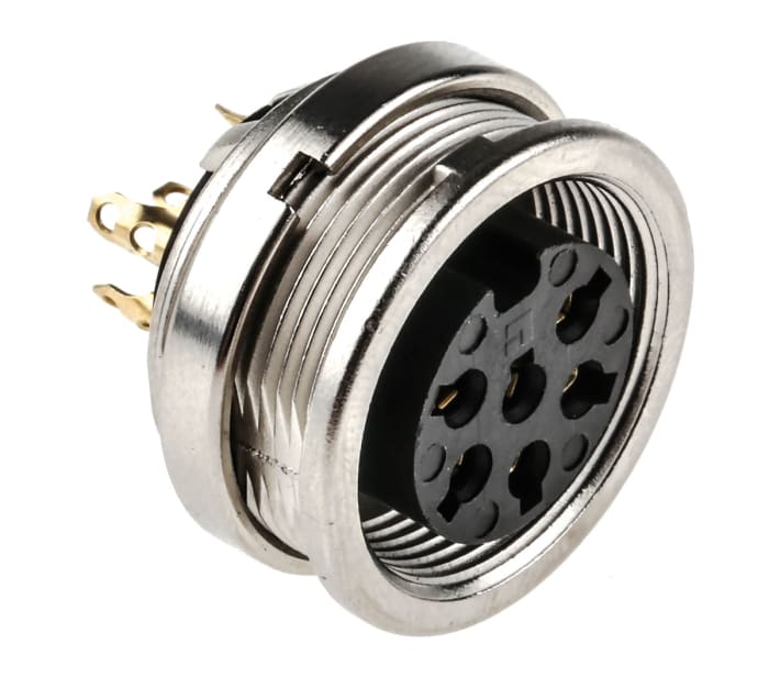 Lumberg, KFV 6 Pole M16 Din Socket, DIN EN 60529, 5A, 250 V ac IP40, Female, Panel Mount
