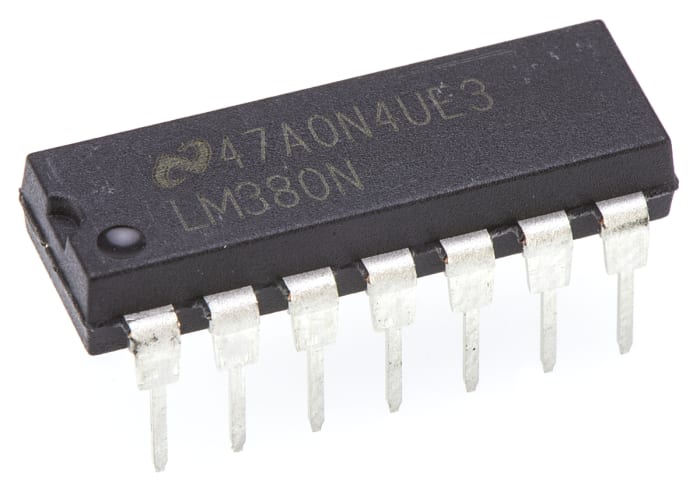 Texas Instruments,2.5 W @ 8 Ω, 14-Pin MDIP LM380N/NOPB