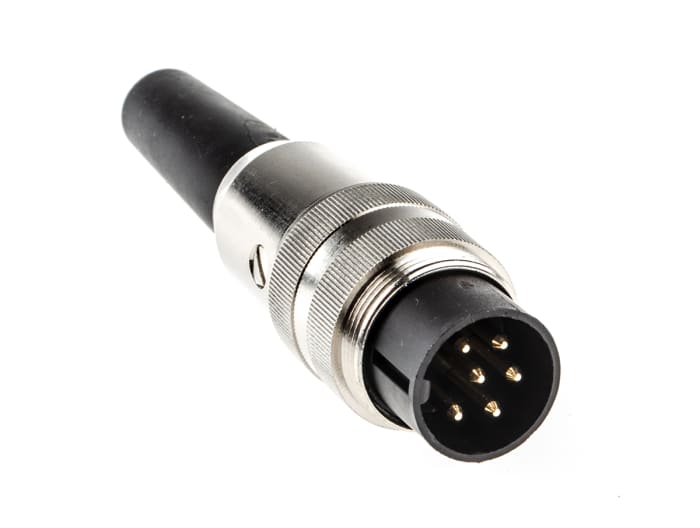 Lumberg, SV 6 Pole Straight M16 DIN Plug, DIN EN 60529, 5A, 250 V ac IP40, Screw-On, Cable Male