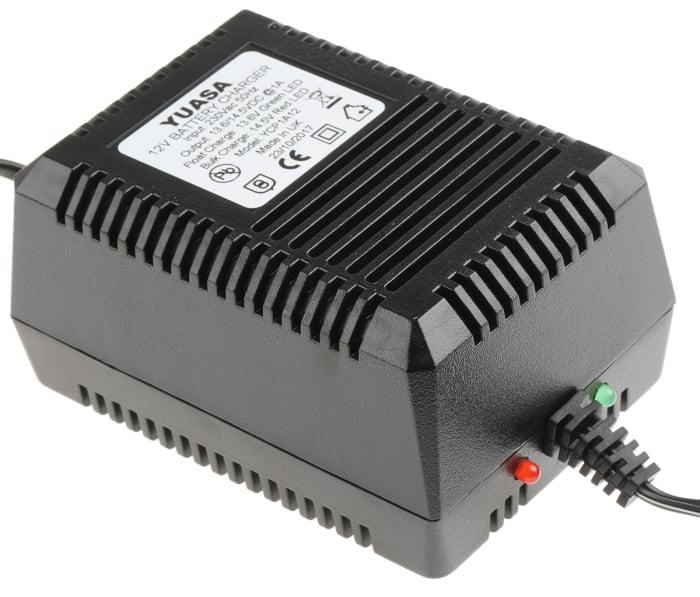Chargeur de batterie Plomb Yuasa, 12V, avec prise UK