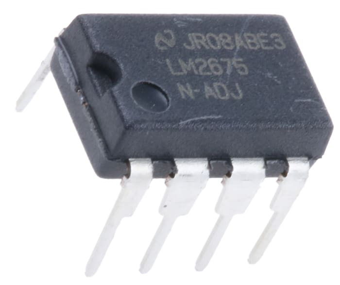 Texas Instruments, LM2675N-ADJ/NOPB Step-Down Switching Regulator, 1-Channel 1A Adjustable 8-Pin, MDIP