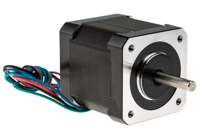 RS PRO Hybrid Stepper Motor, 0.44Nm Torque, 2.8V, 0.9°, 42.3 x 42.3mm Frame, 5mm Shaft