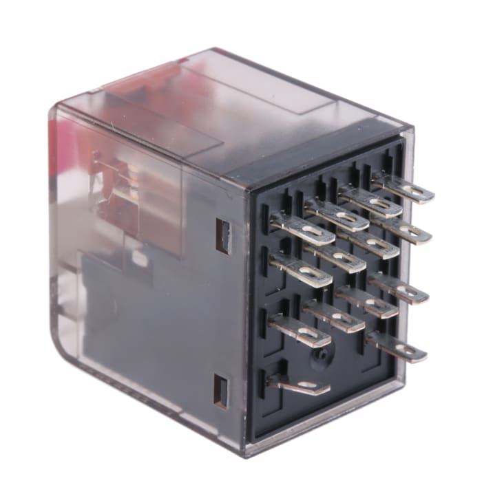 Relais de puissance TE Connectivity PT, 4 RT, bobine 230V c.a. Montage sur CI 1.1W