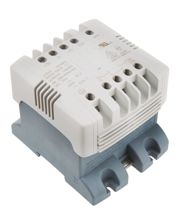 Legrand 100VA DIN Rail Transformer, 230V ac, 400V ac Primary, 115V ac Secondary