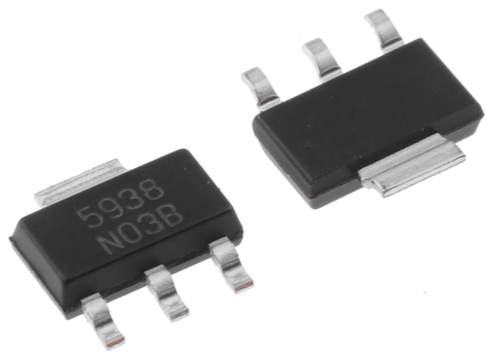 Texas Instruments LM1117IMP-ADJ/NOPB, 1 Low Dropout Voltage, Voltage Regulator 1.5A, 1.25 → 13.8 V 3+Tab-Pin,