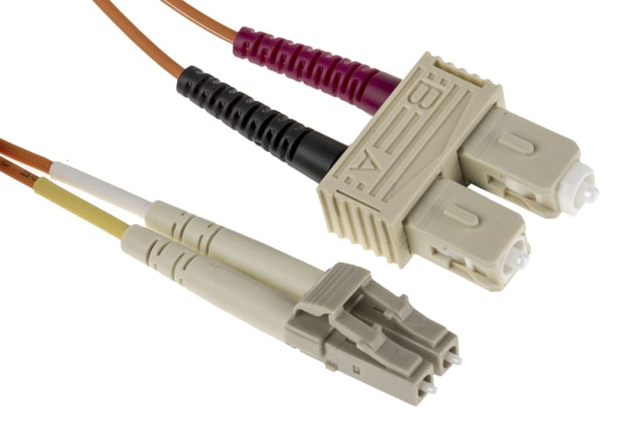 RS PRO RS PRO LC to SC Duplex Multi Mode OM1 Fibre Optic Cable