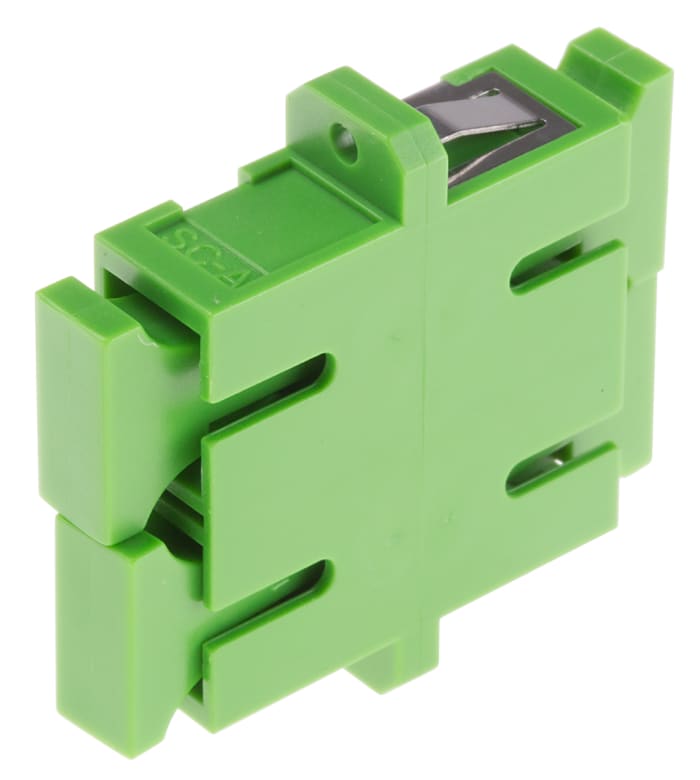Adaptateur pour fibre optique, SC vers SC Monomode Duplex, Vert