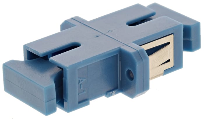 Adaptateur pour fibre optique, SC vers SC Monomode Simplex, Bleu