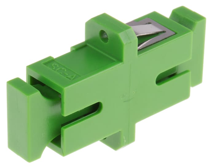 Adaptateur pour fibre optique, SC vers SC Monomode Simplex, Vert
