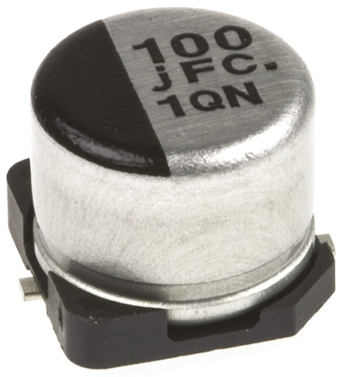 Panasonic 100μF Aluminium Electrolytic Capacitor 6.3V dc, Surface Mount - EEEFC0J101P