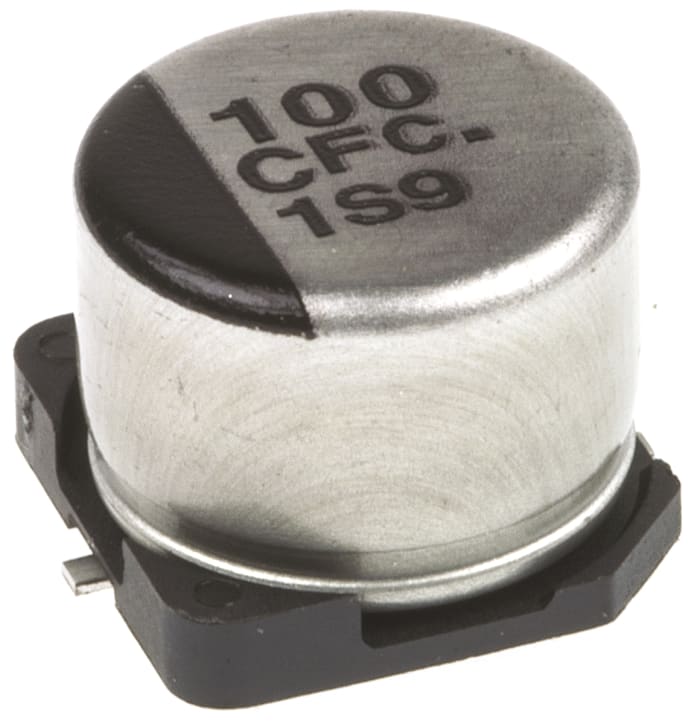 Kondenzátor, řada: FC SMD 100μF ±20% 16V dc, SMD Elektrolytický Panasonic