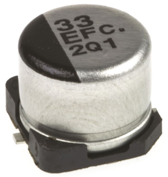 Panasonic 33μF Aluminium Electrolytic Capacitor 25V dc, Surface Mount - EEEFC1E330P