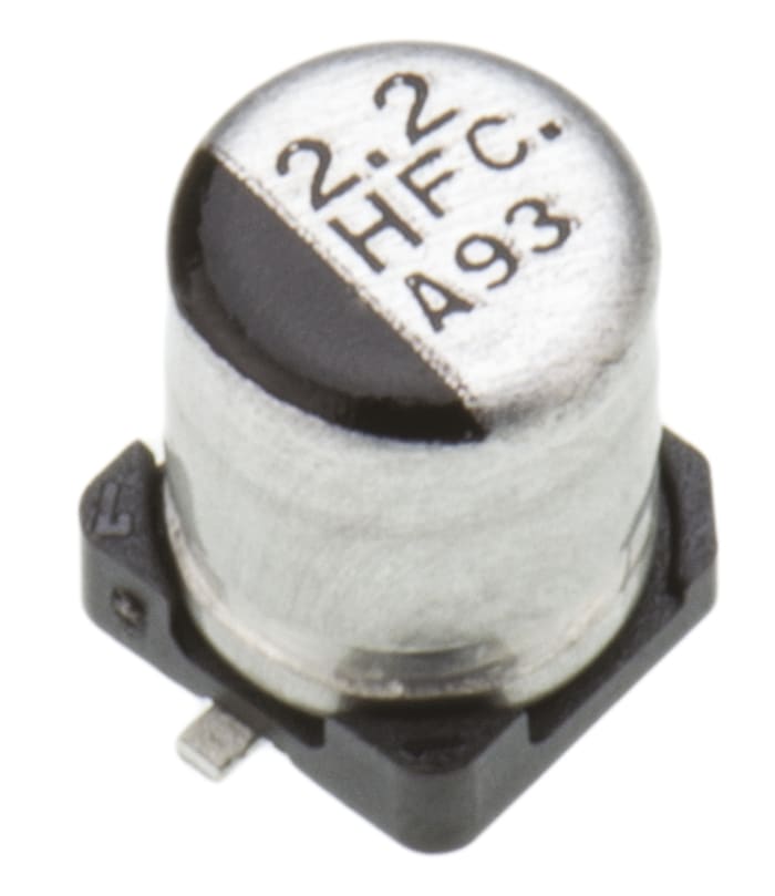 Panasonic 2.2μF Aluminium Electrolytic Capacitor 50V dc, Surface Mount - EEEFC1H2R2R