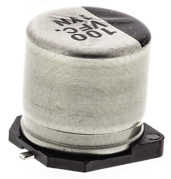 Panasonic 100μF Aluminium Electrolytic Capacitor 35V dc, Surface Mount - EEEFC1V101P