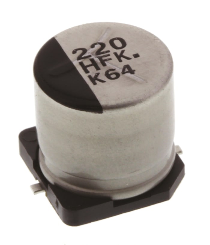 Panasonic 220μF Aluminium Electrolytic Aluminium Electrolytic Capacitor 50V dc, Surface Mount - EEEFK1H221P