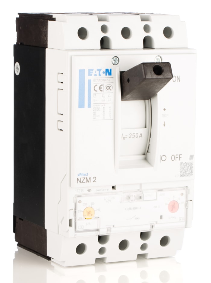 Eaton, xEnergy MCCB 1P 250A, Breaking Capacity 50 kA, Fixed Mount