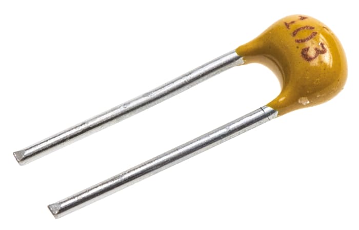 KEMET 10nF Multilayer Ceramic Capacitor MLCC, 100V dc V, ±10% , Through Hole