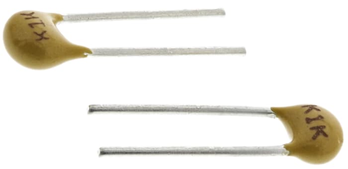 KEMET 68nF Multilayer Ceramic Capacitor MLCC, 100V dc V, ±10% , Through Hole