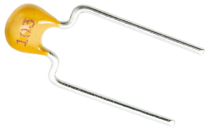 KEMET 10nF Multilayer Ceramic Capacitor MLCC, 100V dc V, ±10% , Through Hole