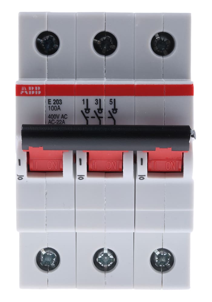 ABB, Pro M MCCB 1P 100A, DIN Rail Mount