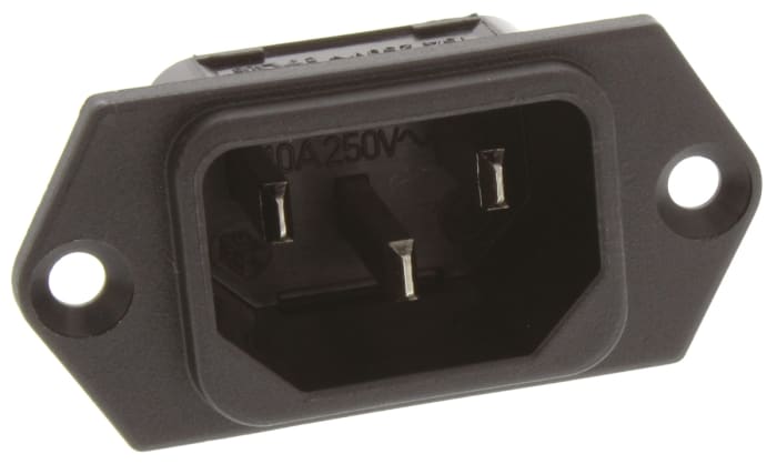 Connecteur IEC Mâle C14 Schurter, Montage panneau, 10A
