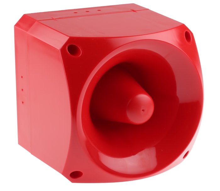 Klaxon Nexus 110 Series Surface Mount Electronic Sounder, 10 → 60 V dc, 110dB at 1 m, IP66, DC, 64-Tone
