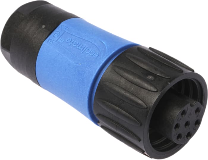 Amphenol Industrial Circular Connector, 6 + PE Contacts, Cable Mount, Socket, Female, IP67, Ecomate M Series