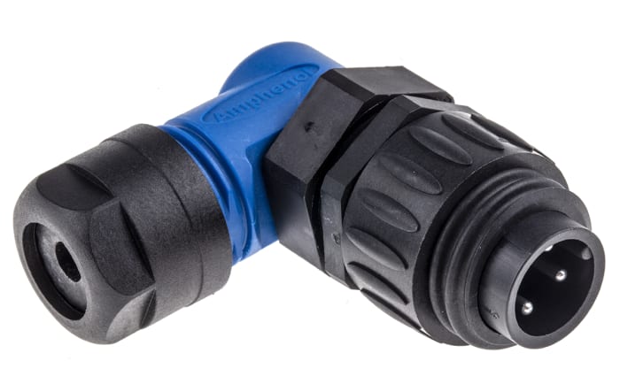 Amphenol Industrial Circular Connector, 3 + PE Contacts, Cable Mount, Plug, Male, IP67, Ecomate M Series