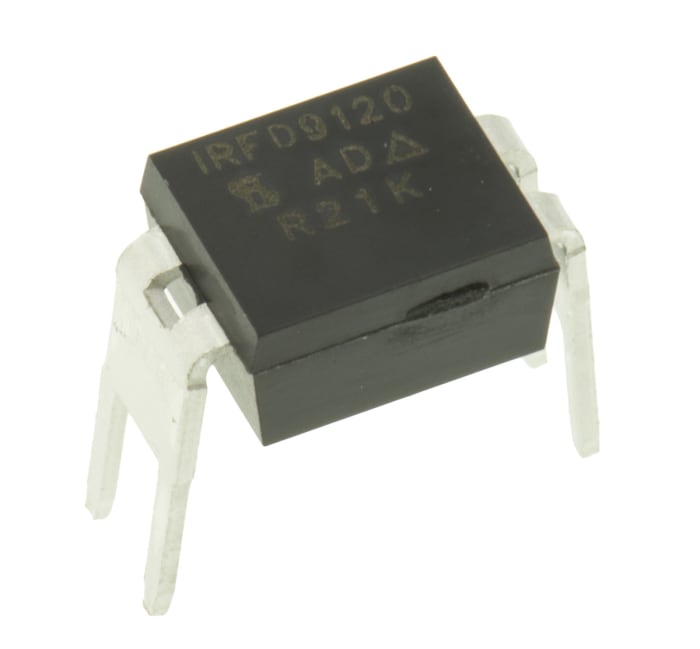 Vishay P-Channel MOSFET, 1 A, 100 V, 4-Pin HVMDIP IRFD9120PBF