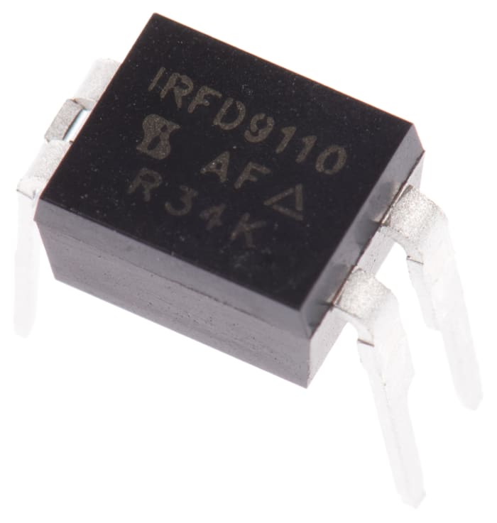 Vishay P-Channel MOSFET, 700 mA, 100 V, 4-Pin HVMDIP IRFD9110PBF