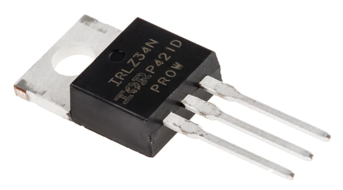 řada: HEXFETMOSFET IRLZ34NPBF N-kanálový 30 A 55 V, TO-220AB, počet kolíků: 3 Jednoduchý Si