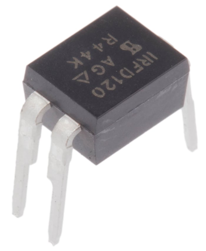 IRFD120PBF Vishay | Vishay IRFD Type N-Channel MOSFET, 1.3 A, 100 V ...