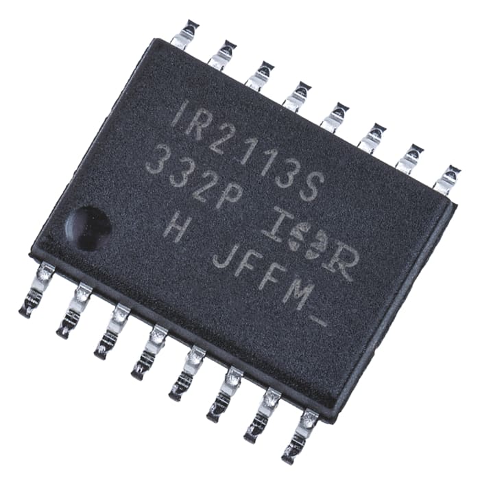 Infineon IR2113SPBF, İkili Mosfet Sürücü Entegresi, 2,5A, 10 → 20 V, Evirmeyen, 16-Pinli SOIC W
