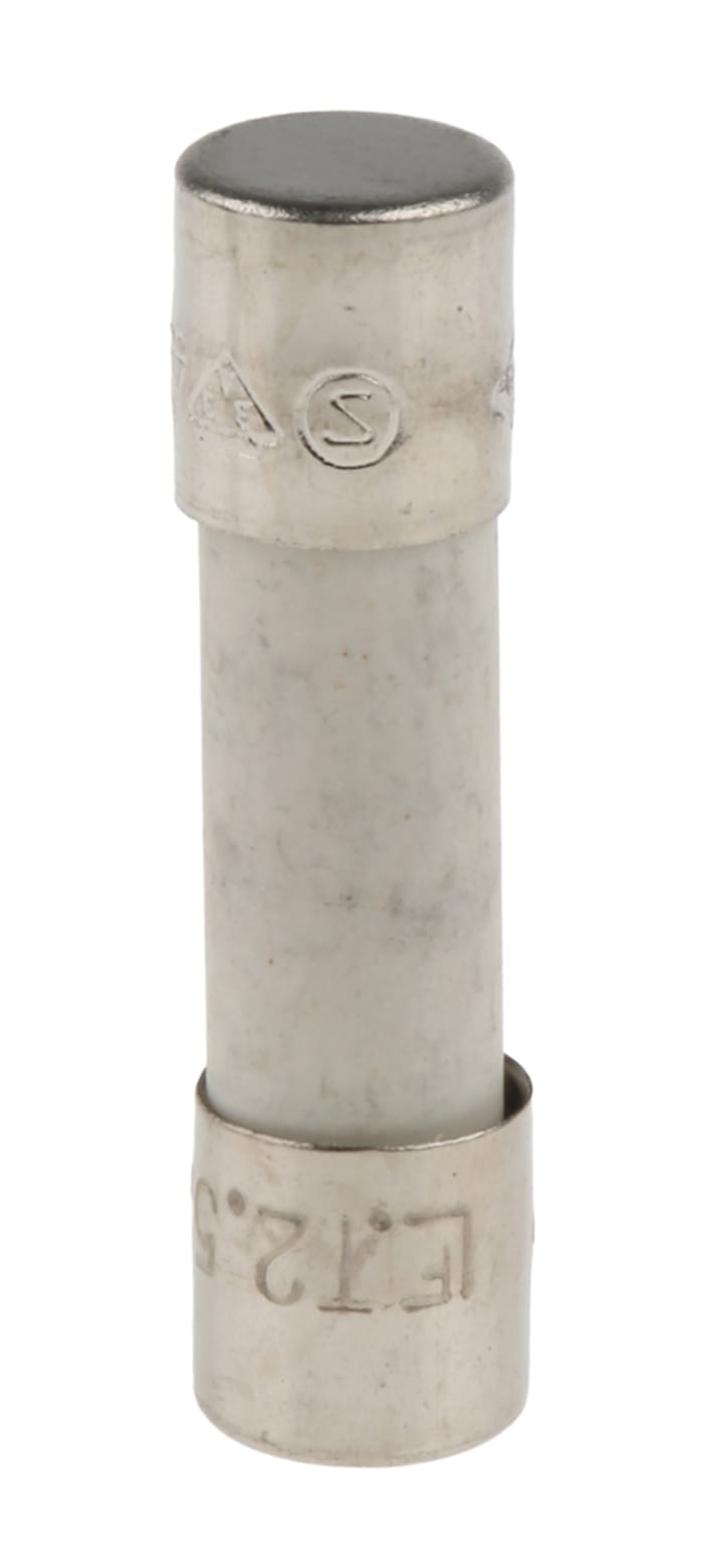 Fusible de cartucho cerámico Littelfuse, serie 215, 250V ac, 2.5A, 5 x 20mm, acción retardada