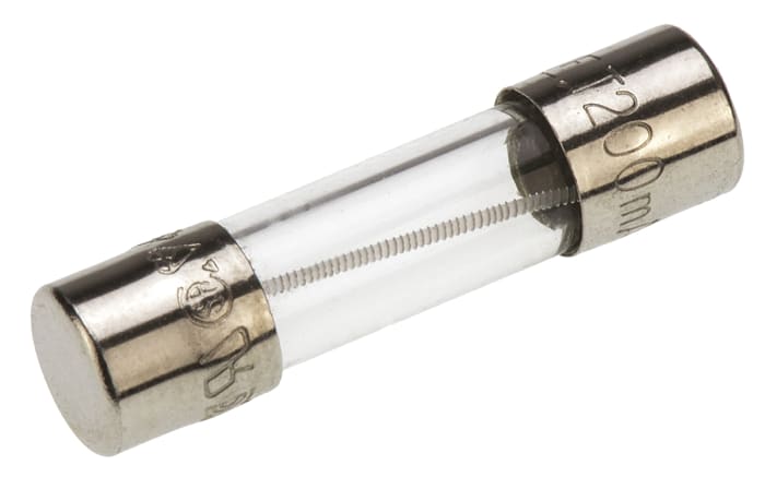 Fusible de cartucho de cristal Littelfuse, serie 218, 250V ac, 200mA, 5 x 20mm, acción retardada