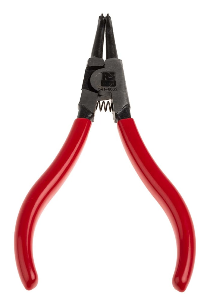 RS PRO Circlip Pliers, 125 mm Overall, Bent Tip