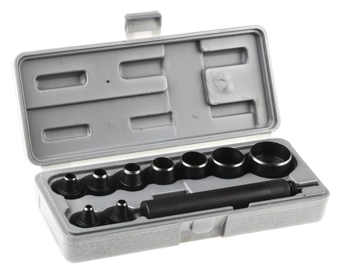 RS PRO 10-Piece Punch Set, Wad Punch, 5 → 32 mm Shank