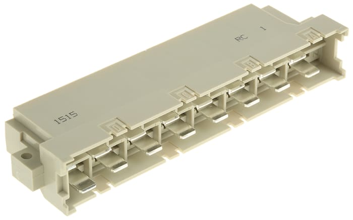 RS PRO 15 Way 5.08mm Pitch, Type H15 Class C3, 2 Row, Right Angle DIN 41612 Connector, Plug