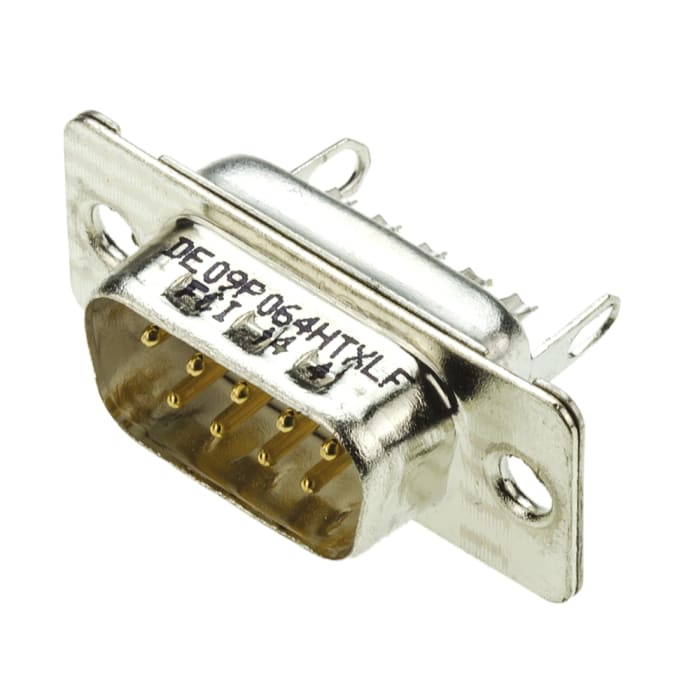 Amphenol Communications Solutions 9 Way Panel Mount D-sub Connector Plug, 2.74mm Pitch