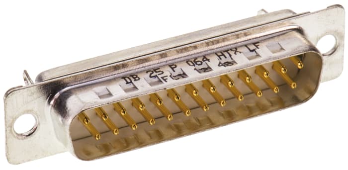 Amphenol Communications Solutions 25 Way Panel Mount D-sub Connector Plug, 2.76mm Pitch