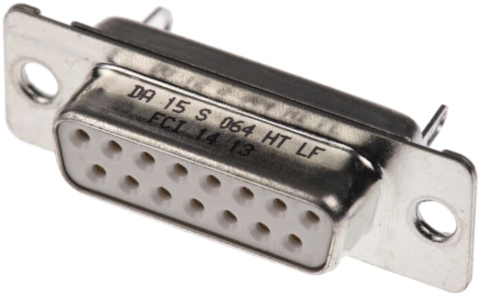 Amphenol Communications Solutions 15 Way Panel Mount D-sub Connector Socket, 2.74mm Pitch