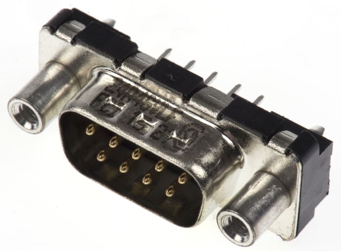 Amphenol Communications Solutions Delta D 9 Way Through Hole D-sub Connector Plug, 2.74mm Pitch