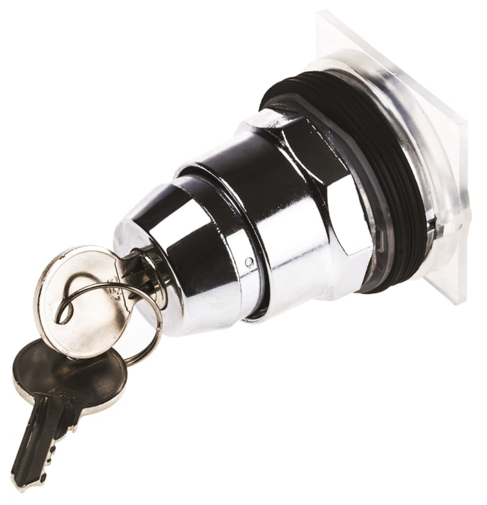 Schneider Electric Harmony 9001K 3-position Key Switch Head, Latching, 30mm Cutout