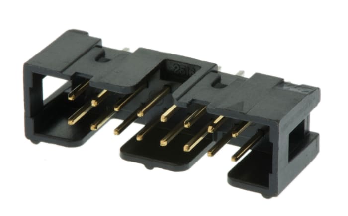 3M 2500 Series Straight Through Hole PCB Header, 16 Contact(s), 2.54mm Pitch, 2 Row(s), Shrouded