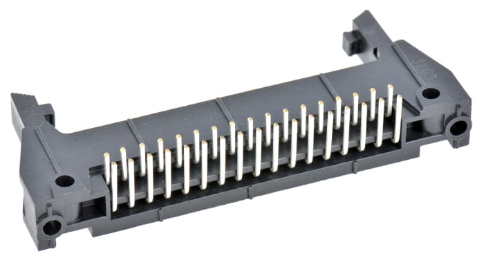 3M 3000 Series Right Angle Through Hole PCB Header, 34 Contact(s), 2.54mm Pitch, 2 Row(s), Shrouded